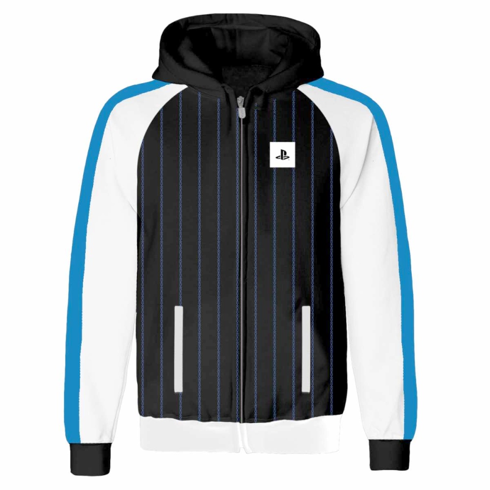 PlayStation - Striped Logo Zip hoodie - Multicolours
